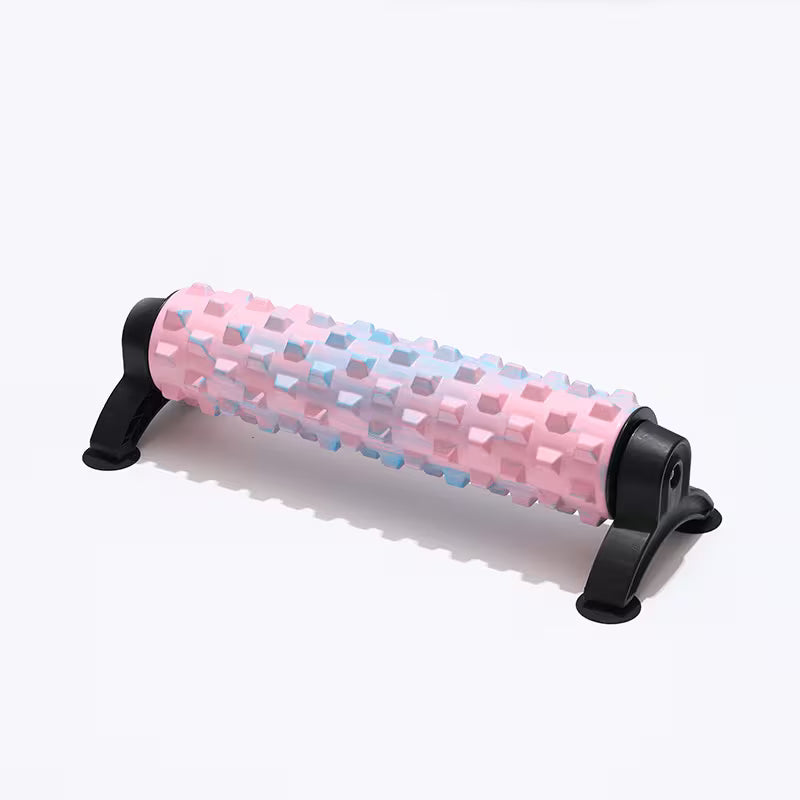 Yoga Supplies, 21.26-inch Back Foam Roller with Suction Cup Holder, Suction Cup Fixed Medium